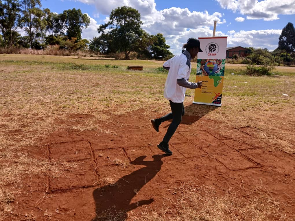 Children playing a traditional game